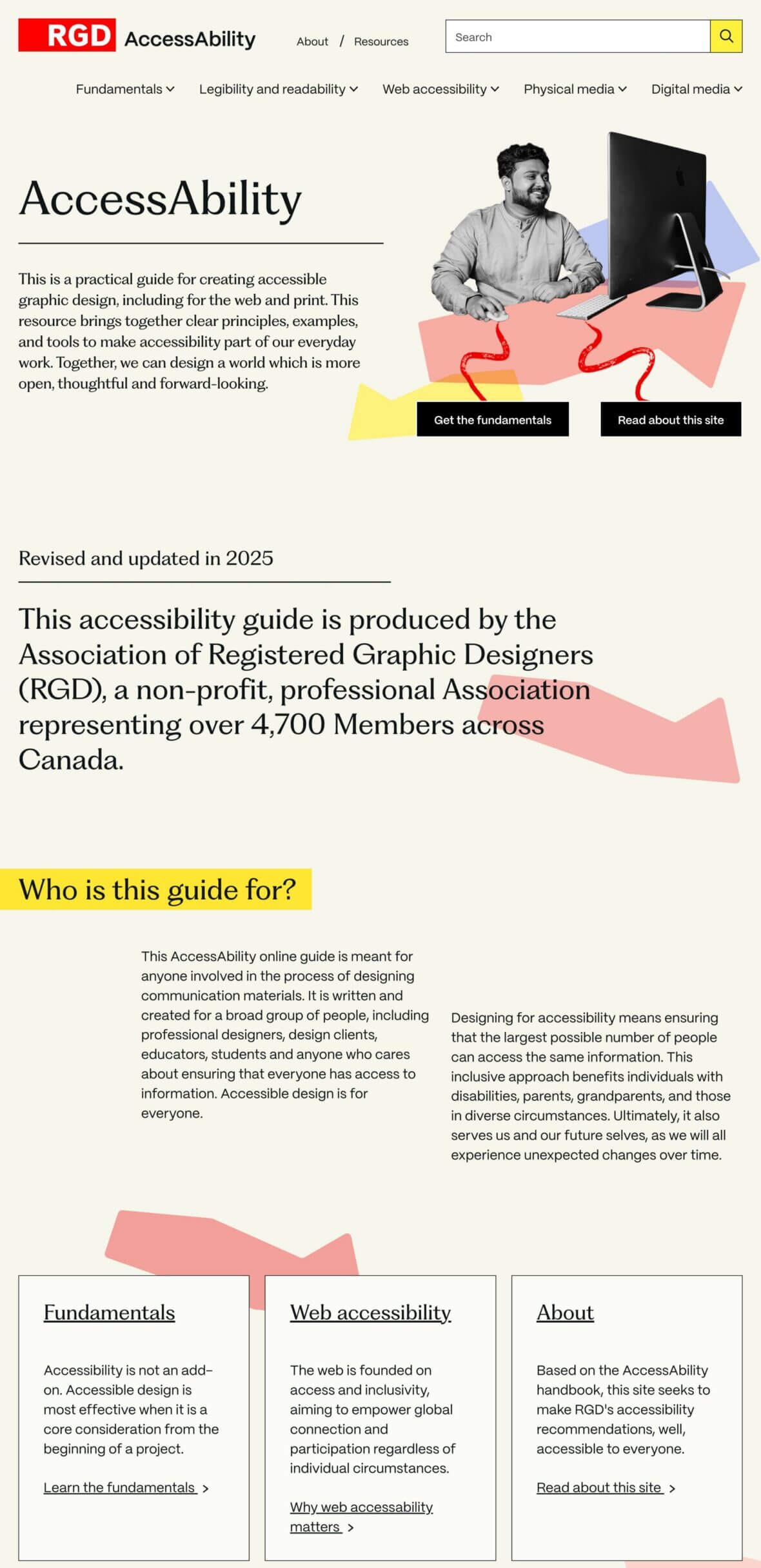 RGD AccessAbility website screenshot